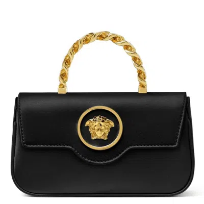 Versace La Medusa Satin Mini Bag In Multi