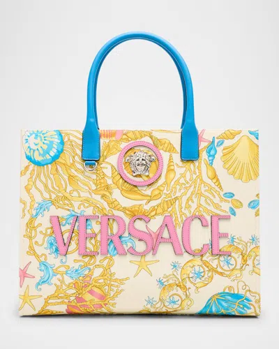 Versace La Medusa Sea Life Printed Tote Bag
