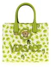 Versace La Medusa Shopping Bag In Green