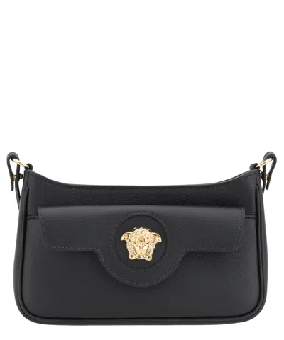 Versace La Medusa Shoulder Bag In Black