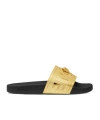 Versace La Medusa Slides In Gold