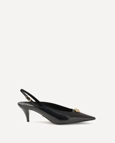 VERSACE LA MEDUSA SLINGBACK PUMPS