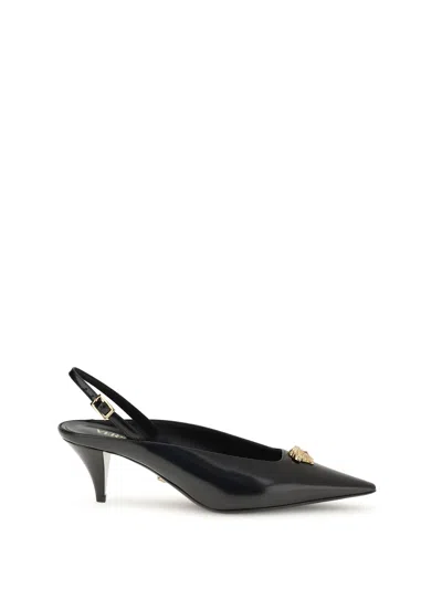 VERSACE LA MEDUSA SLINGBACK PUMPS