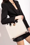 Versace Medusa Head Motif Shopping Bag In Beige