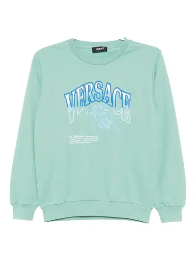 Versace Kids' La Medusa Sweatshirt In Blue