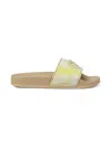 Versace La Medusa Tie-dye Slides In Neutral