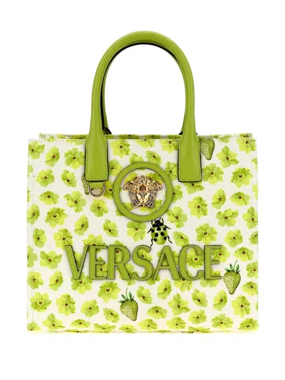 Versace La Medusa Tote Bag In 白色