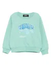 Versace La Medusa Varsity Sweatshirt In Green