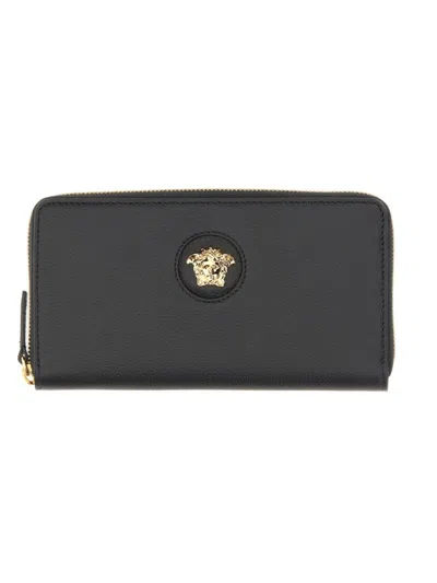 Versace La Medusa" Wallet In Black