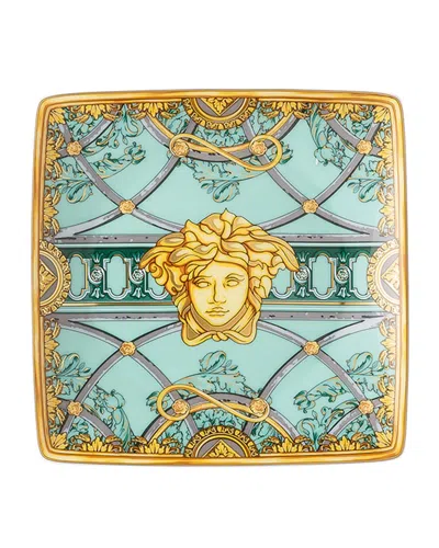 Versace La Scala Del Palazzo Canape Dish In Brown