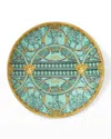 Versace La Scala Del Palazzo Service Plate In Green