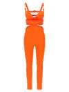 Versace Holiday Capsule 'medusa '95' Jumpsuit In Orange