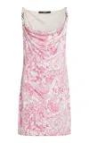 Versace Printed Jersey Mini Dress