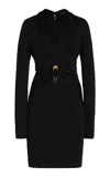 Versace La Vacanza Safety Pin Jersey Mini Dress