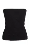 Versace Stretch-crepe Jersey Strapless Top