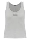 Versace Label T-shirt In Gray