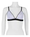 Versace Lace Bralette In Blue