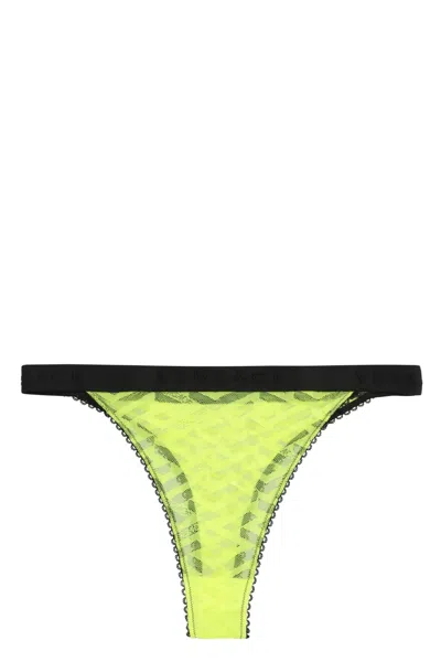 Versace Lace Panties In Green