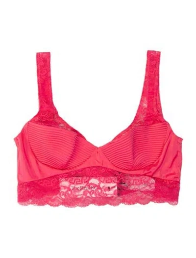 Pre-owned Versace Lace Pattern Lounge Set W/ Tags In Pink