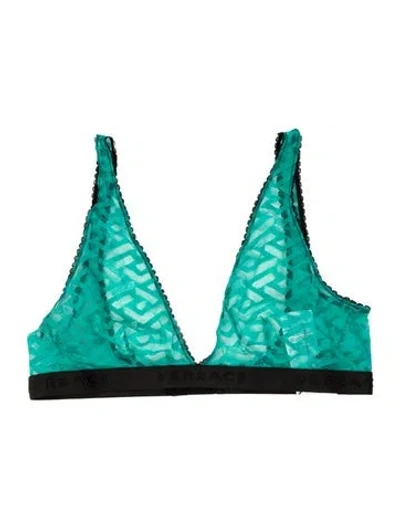 Pre-owned Versace Lace Pattern Pajamas W/ Tags In Green