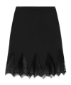 Versace Lace-trim Midi Skirt In Black
