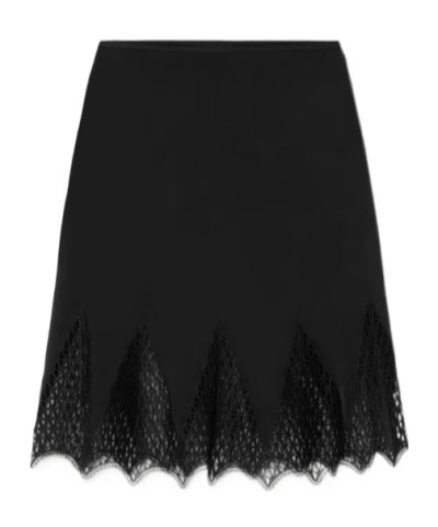 VERSACE VERSACE LACE-DETAILED SKIRT