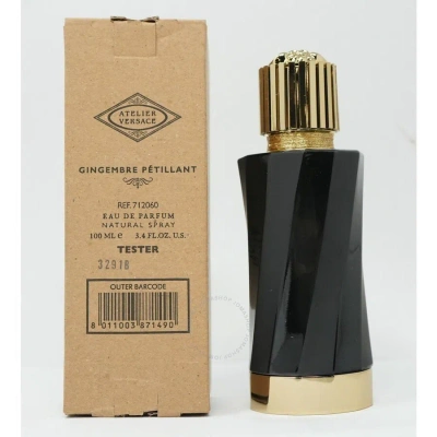 Versace Ladies Atelier Gingembre Petillant Edp Spray 3.3 oz (tester) Fragrances 8011003871490 In Amber / White