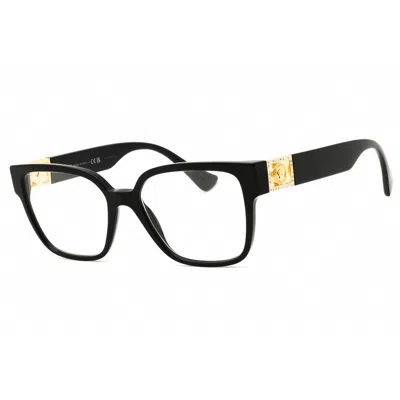 Versace Ladies Black Rectangular Eyeglass Frames 0ve3329b