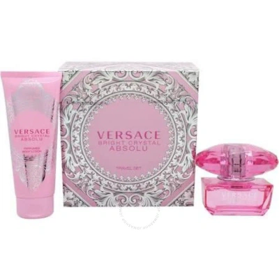 Versace Ladies Bright Crystal Absolu Gift Set Fragrances 8011003822171 In White