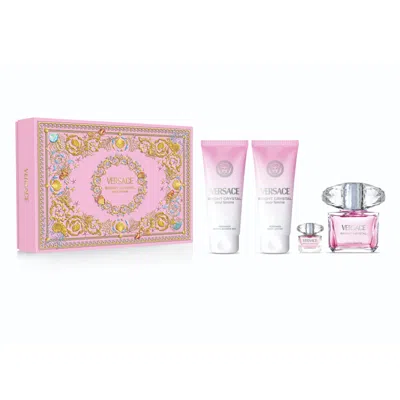 Versace Ladies Bright Crystal Gift Set Fragrances 8011003906789 In Transparent