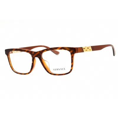 Versace Ladies Brown Rectangular Eyeglass Frames 0ve3319f