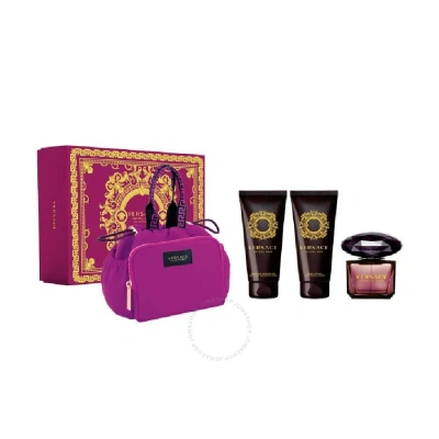 Versace Ladies Crystal Noir Gift Set Fragrances 8011003884926 In Black