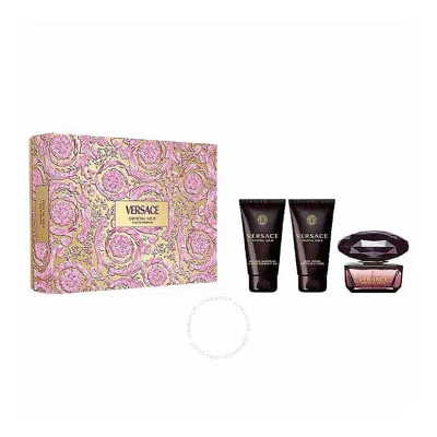 Versace Ladies Crystal Noir Gift Set Fragrances 8011003893300
