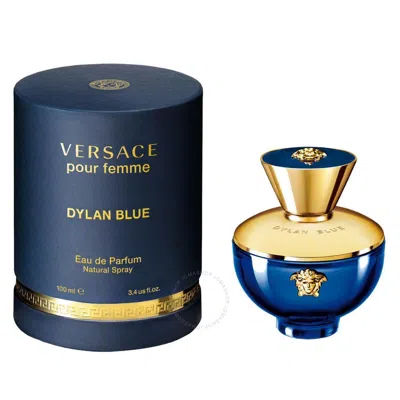 Versace Ladies Dylan Blue Edp Spray 3.4 oz (tester) Fragrances In Blue / White