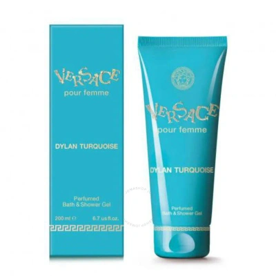 Versace Ladies Dylan Turquoise Bath Gel 6.7 oz Fragrances 8011003858118 In White