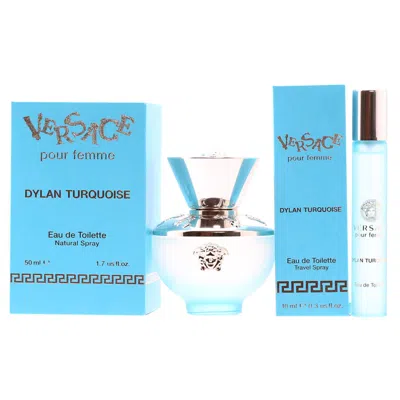 Versace Ladies Dylan Turquoise Gift Set Fragrances 746480202885