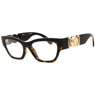 Versace Ladies Havana Cat Eye Eyeglass Frames 0ve3367u