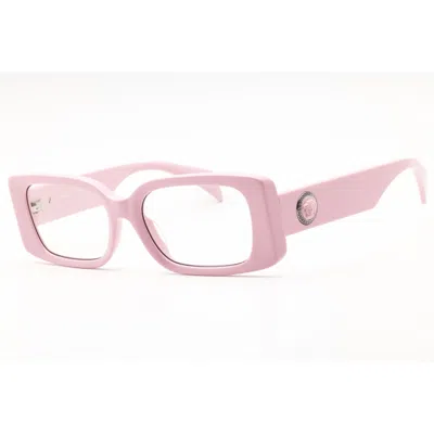 Versace Ladies Pink Rectangular Eyeglass Frames 0ve3362u