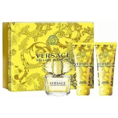 Versace Ladies  Yellow Diamond Gift Set Fragrances 8011003876648 In White