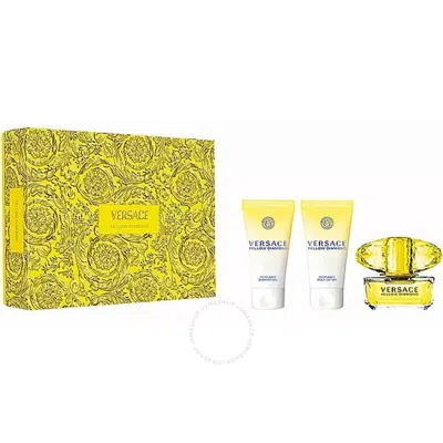 Versace Ladies  Yellow Diamond Gift Set Fragrances 8011003889037 In White