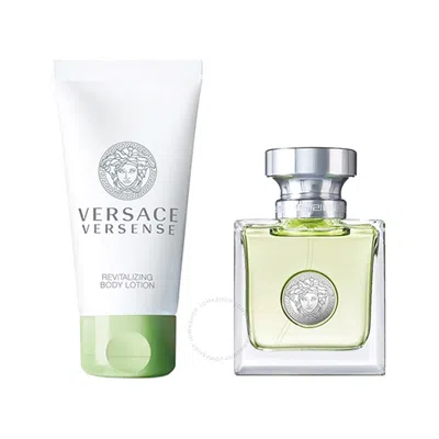 Versace Ladies Versense Gift Set Fragrances 8011003873685 In Green / Olive