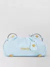 Versace Lamb Leather Mini Shoulder Bag Adjustable Strap In Red