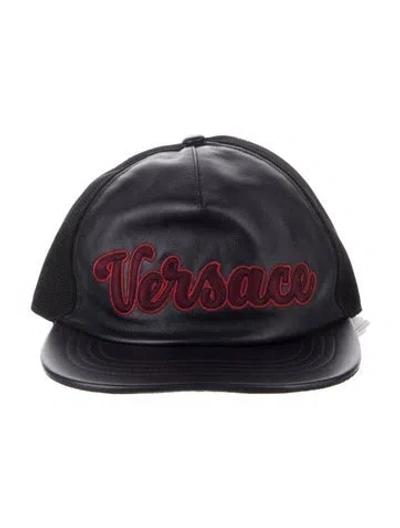 Pre-owned Versace Lamb Skin Hat In Multi