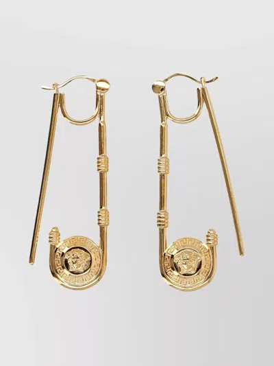Versace Large Drop Hoop Earrings