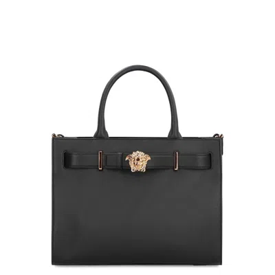 VERSACE VERSACE LARGE LEATHER TOTE BAG
