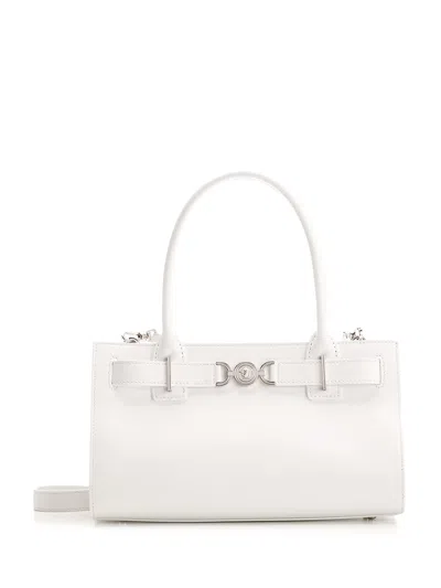 Versace Large Medusa 95 Tote Bag In White