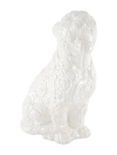 Pre-owned Versace Large Rokko Cheetah Figurine In Metallic