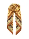 Versace Large Scarf With Baroque Print Scarves And Foulards Multicolor