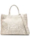 VERSACE VERSACE LARGE TOTE EMBROIDERY JACQUARD