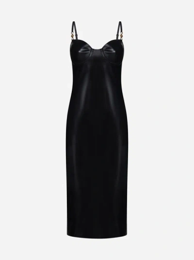 VERSACE LATEX MIDI DRESS